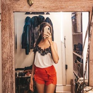 Bright red shorts H&M